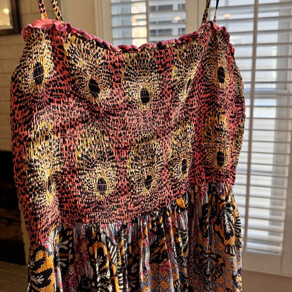 Anthropologie Jamila Smocked Maxi Dress - Picture 1 of 8